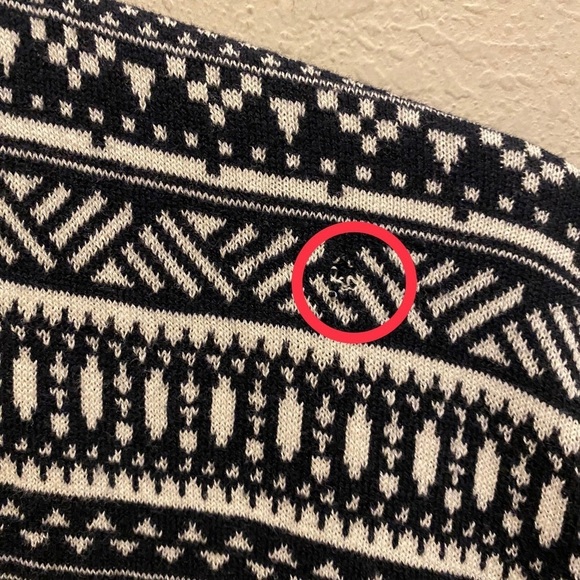 L.O.G.G. X H&M Multicolor Knit Kimono Cardigan Size L - Picture 8 of 10